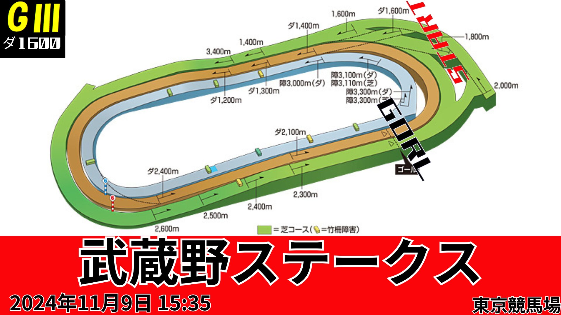 武蔵野ステークスコース図