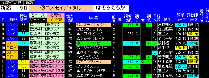 特別戦予想新潟